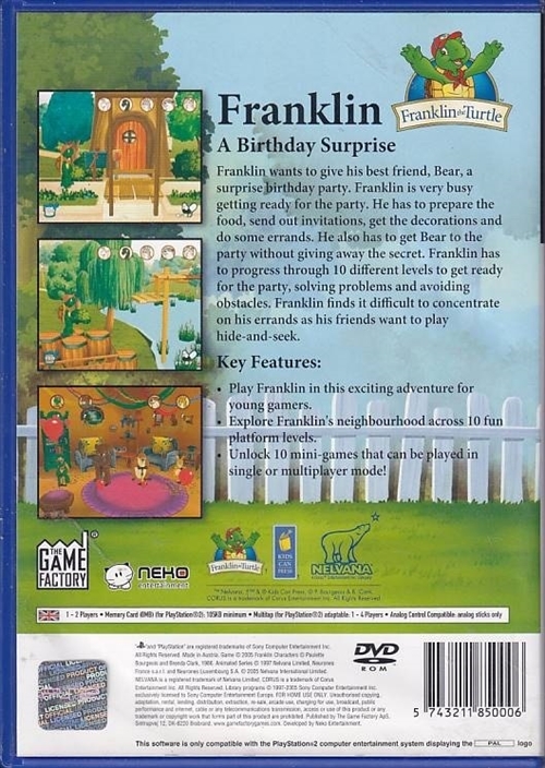 Franklin A Birthday Surprise - PS2 (B Grade) (Genbrug)